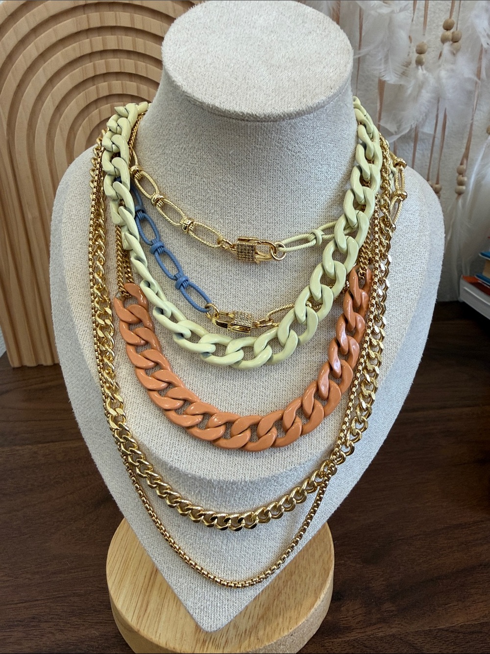 Set of 5 By Alexa Rae chains with magnetic closure